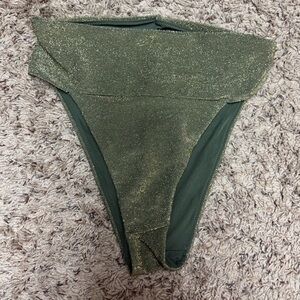 aerie Sparkly Green Bikini Bottoms